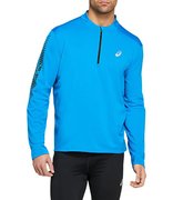 Мужская утепленная беговая рубашка с длинным рукавом Asics Icon LS 1/2 Winter Zip 2011B054 400