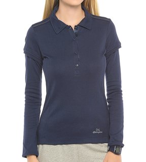 CHAMPION Long Sleeve Polo T'Shirt (W) 104724-BLI