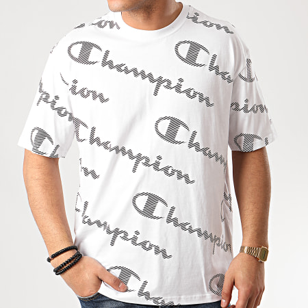 champion t shirt logo all over