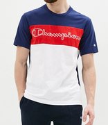 Champion Crewneck T-Shirt 214244-MNB/WHT/HRR