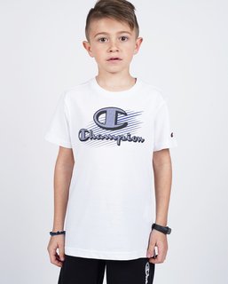 Детская футболка Champion Crewneck T-Shirt 305332-WHT