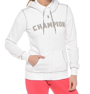 Champion Hooded Full Zip Sweatshirt (W) 108190-WHT