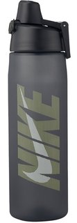 NIKE CORE HYDRO FLOW GRAPHIC WATER BOTTLE 24oz ANTHRACITE/VOLT/WHITE N.OB.81.065