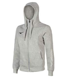 Толстовка Mizuno Sweat Fz Hoodie Grey 32EC8500-05