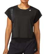 Женская укороченная беговая футболка ASICS RUN SS TOP (Women) 2012B900 001