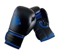 Боксерские перчатки Adidas Hybrid 80 adiH80-black-blue