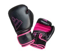 Боксерские перчатки Adidas Hybrid 80 adiH80-black-pink