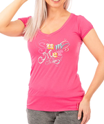 Женская футболка CHAMPION V-neck T'Shirt (W) 104485-GLP