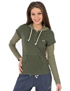 Женская футболка с длинным рукавом Champion Hooded Long Sleeves T-Shirt (Women) 105418-IRL/DGR
