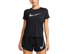 Женская футболка для бега Nike ONE DRI-FIT SHORT-SLEEVE GRAPHIC RUNNING TOP FV6373-010