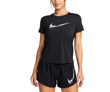 Женская футболка для бега Nike ONE DRI-FIT SHORT-SLEEVE GRAPHIC RUNNING TOP FV6373-010